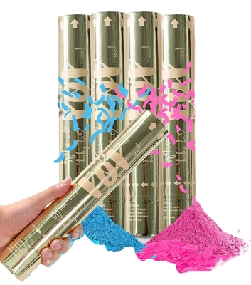 Pembe Parti Zamanı Konfeti Atıcı Doğum Günü Düğünü İçin Biyodegradable