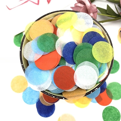 Yuvarlak Tissue Kağıdı Konfetti Düğün Partisi Poppers Streamers Konfetti Streamer Atıcılar