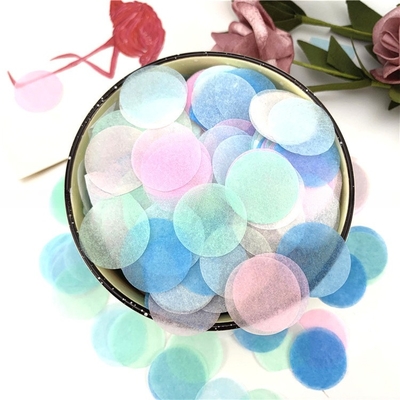 Yuvarlak Tissue Kağıdı Konfetti Düğün Partisi Poppers Streamers Konfetti Streamer Atıcılar