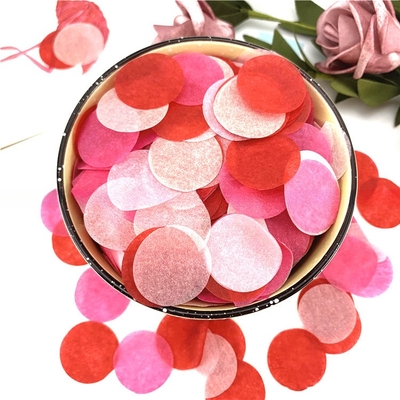 Yuvarlak Tissue Kağıdı Konfetti Düğün Partisi Poppers Streamers Konfetti Streamer Atıcılar