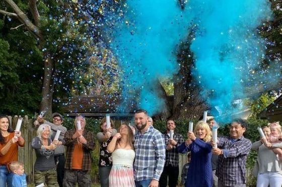 Cinsiyet Açıklama Partisi Poppers El Konfeti Top OEM ODM