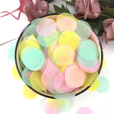 Çok Renkli Özel Yuvarlak Şekilli Tissue Kağıdı Paketleme için Dekoratif Doldurma Kağıdı Festivalleri Doğum Günü