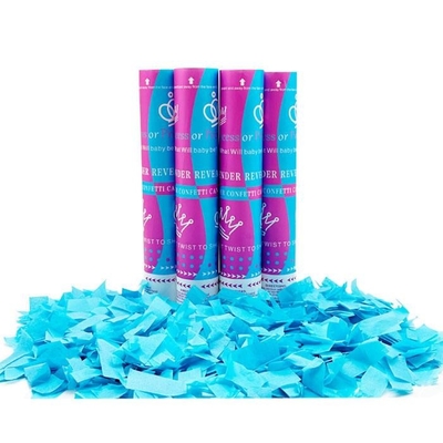 Bebek Cinsiyetini Açıklayın Konfetti Kanon Mavi veya Pembe Erkek veya Kız Parti Popper Slip 30/45/60cm