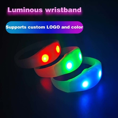 2024 DMX 512 Işık Uzak Kontrollü LED Bilezik RGB Pulseras Brasil luz gira Pulseras LED Con Control DMX