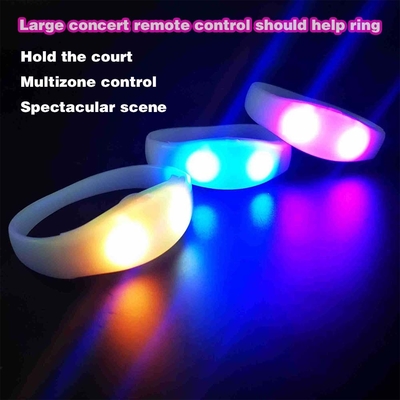 2024 DMX 512 Işık Uzak Kontrollü LED Bilezik RGB Pulseras Brasil luz gira Pulseras LED Con Control DMX