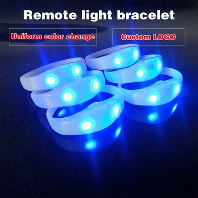 2024 DMX 512 Işık Uzak Kontrollü LED Bilezik RGB Pulseras Brasil luz gira Pulseras LED Con Control DMX