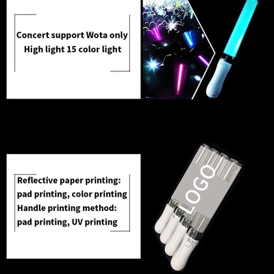 Akrilik Mini Led Stick Rotary Switch ile Özel Lazer Logo Mini Parlak LED Akrilik Stick Led Kalem Işık