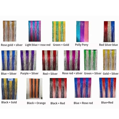 Doğum Günü Partisi Arkaplan Fotoğraf Çadırı Kenar Tassel Kapı Folyo Perde