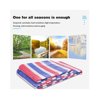 PE Orta Ağırlıklı Dışarıdaki Katı Tarpaulin Tarpa Waterproof Cover Ground Camping için