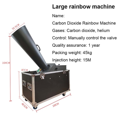 8M Jet Kağıt CO2 Cyclone Confetti Top Makinesi Kapalı Alan için Küçük Sahne Etkisi 60-100m kare
