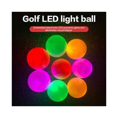 LED Golf Topu Özel Gece Işığı Parlayan Parlak Golf Topları Spor Teması