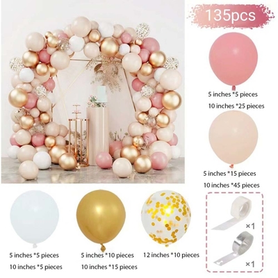 Pembe Mavi Lateks Balon Kemer Set Düğün Doğum Günü Parti Dekorasyon Balon Set