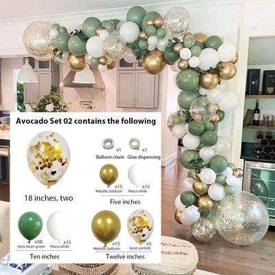 Pembe Mavi Lateks Balon Kemer Set Düğün Doğum Günü Parti Dekorasyon Balon Set