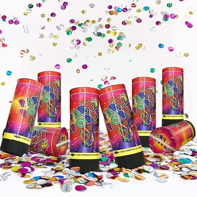 2 - 3M Atış Bahar Plastik Sıkıştırılmış Hava Mini Streamer Parti Popper Parti Konfeti Parti Dekorasyonları için Top